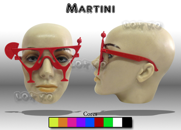 Óculos de festa martini